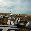 Research site in tundra.